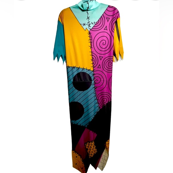 The Nightmare Before Christmas Sally Dress Costume Tie Back Dress S XXL - Picture 2 of 11